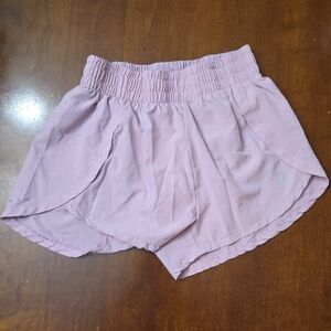 Asics Light Pink Athletic Running Shorts (xs)